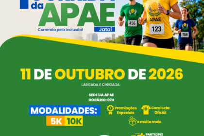 Inscrições abertas para a 1ª Corrida da APAE Jataí unem esporte, inclusão e solidariedade